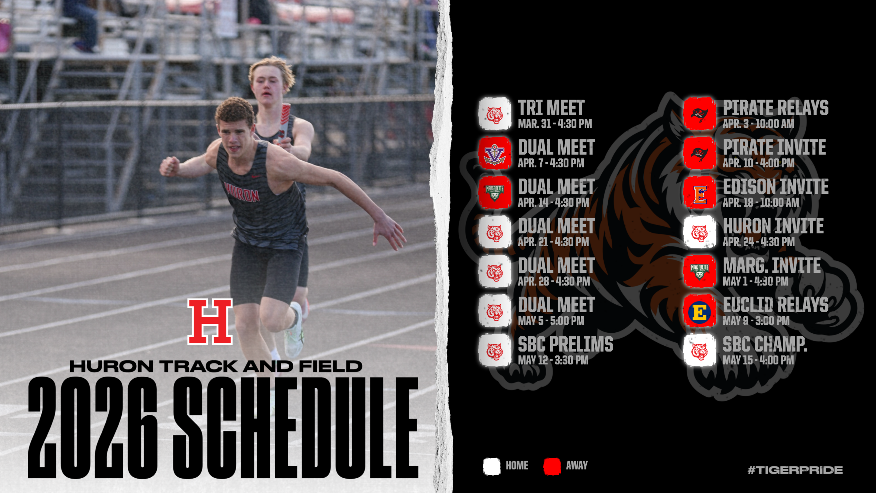 2026 HHS Varsity Track Schedule